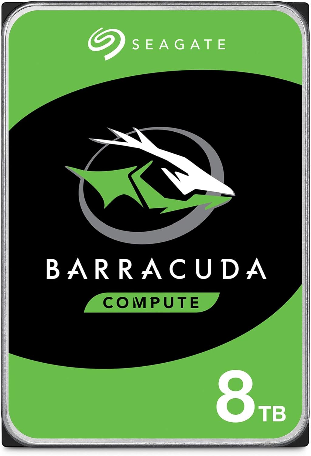Seagate BarraCuda 8 ტბ შიდა მყარი დისკი HDD – 3.5 დიუმიანი SATA 6 Gb/s, 5,400 RPM, 256 MB ქეში კომპიუტერის დესკტოპისთვის (ST8000DMZ04/004)